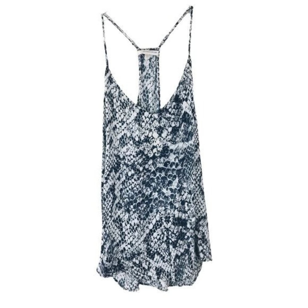 LAVENDER BROWN Snake Print Racerback Camisole Size Large